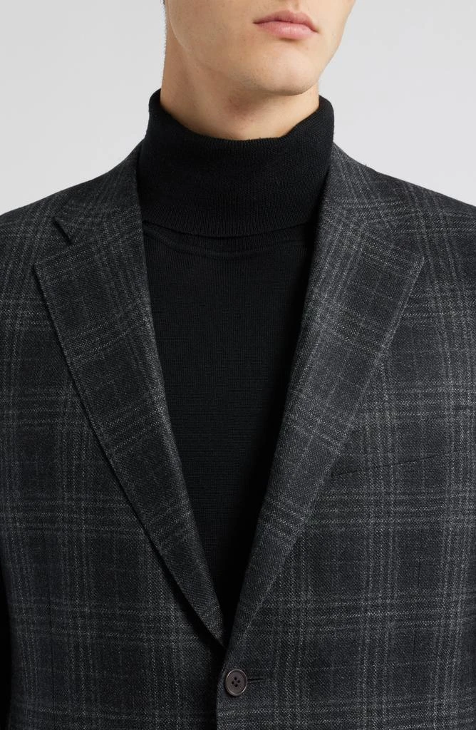 Canali Siena Regular Fit Plaid Wool Sport Coat 4