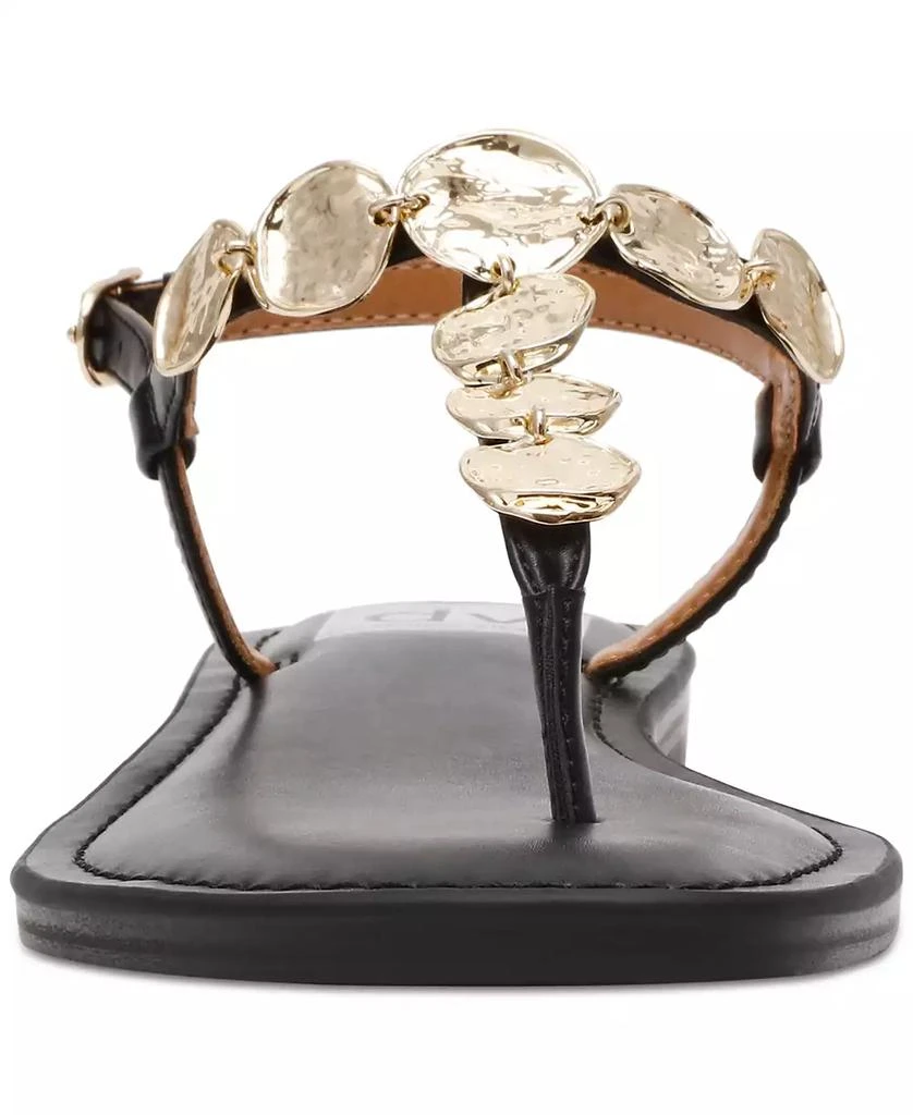 DV Dolce Vita Women's Jaime Embellished Jewelry T-Strap Flat Sandals 7