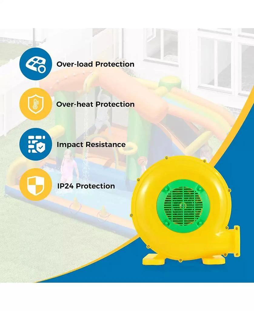 SUGIFT 480W Bounce House Blower with Handle and Ground Stakes 5