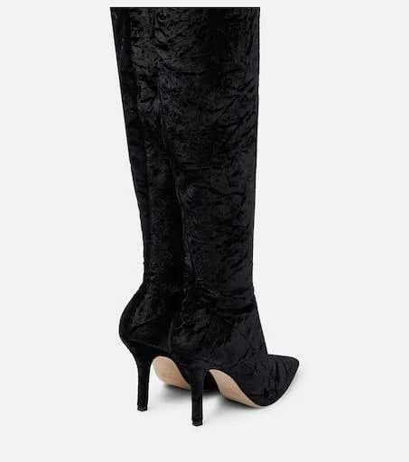 Paris Texas Mama over-the-knee velvet boots 3