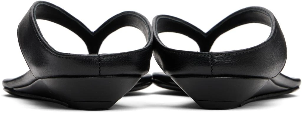 Loulou de Saison Black Coda Nappa Leather Sandals 2
