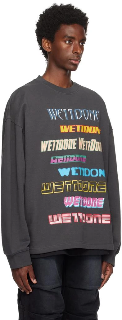 We11done Gray Graphic Sweatshirt 2