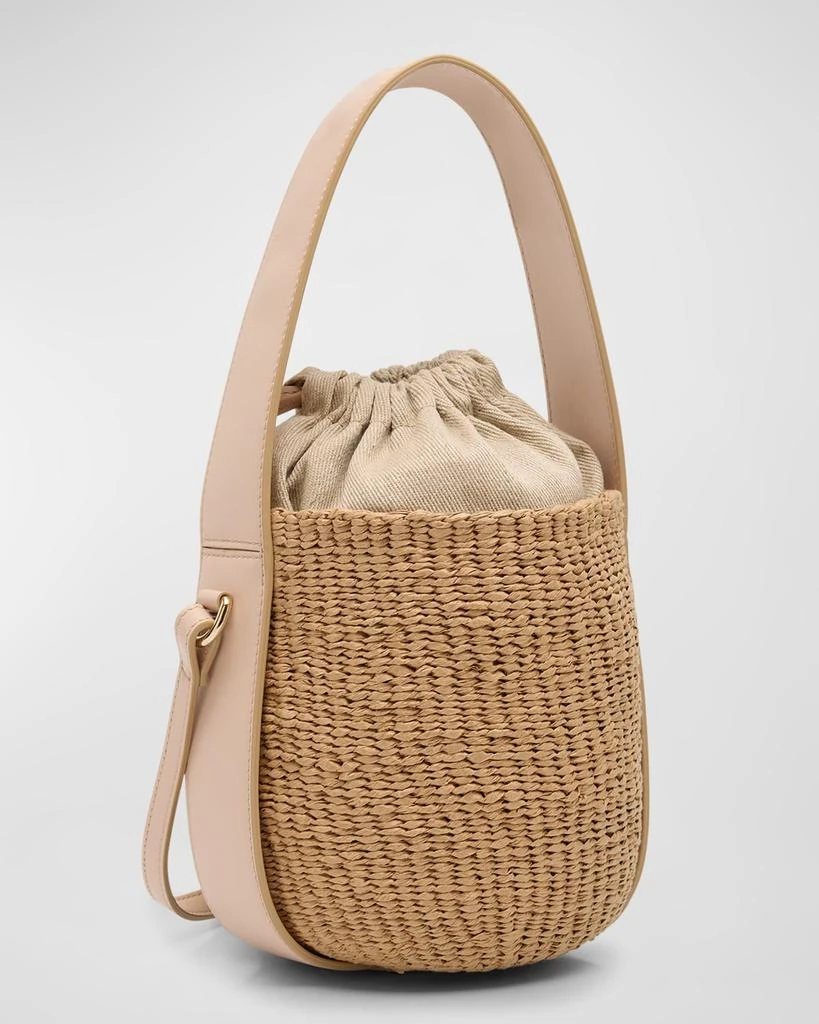 Chloé x Mifuko Woody Small Bucket Bag in Paper and Leather 6