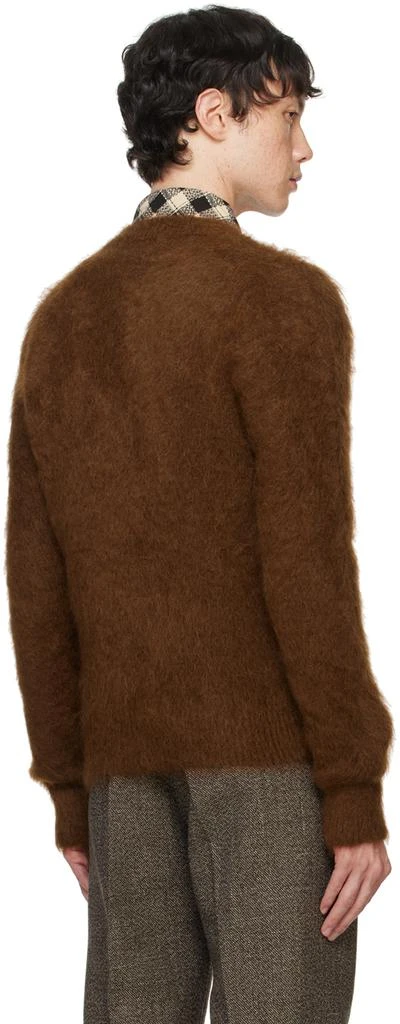 AMI Brown Brushed Sweater 3
