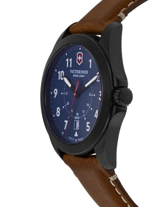 Swiss Army Victorinox Swiss Army Heritage Quartz Blue Dial Brown Leather Strap Men's Watch 241971 3