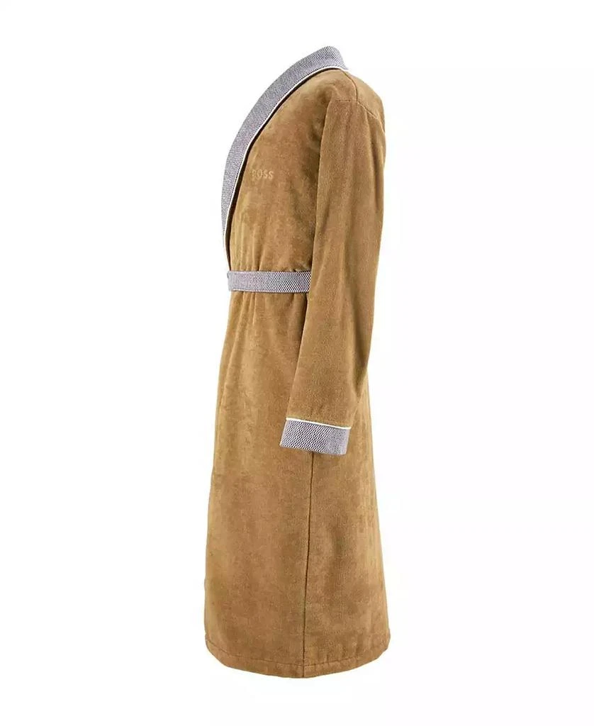 Boss Home Lord Men's Cotton Velour Shawl Bathrobe 3