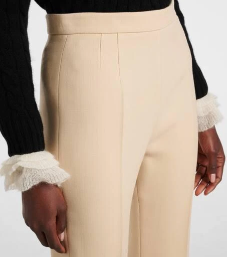 Valentino Virgin wool crêpe flared pants 4