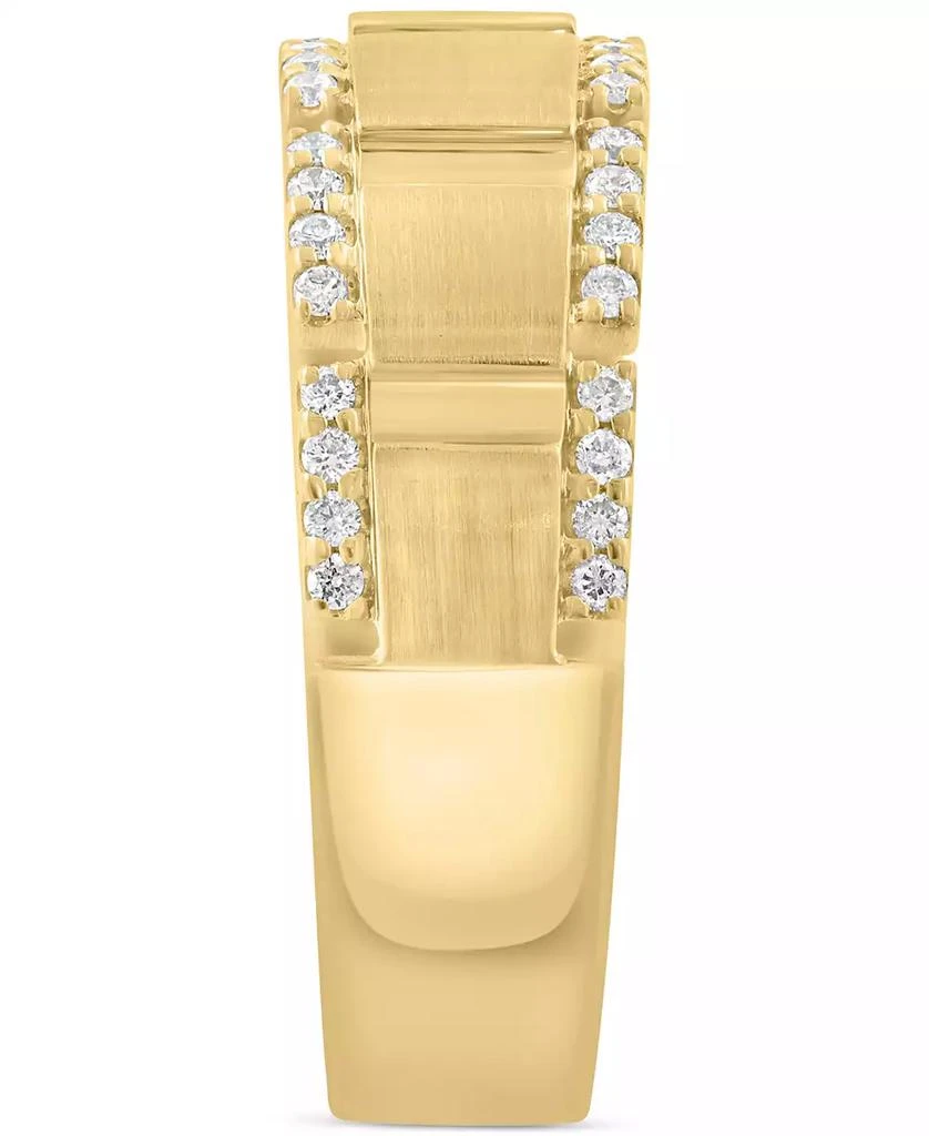 Effy EFFY® Men's Diamond Brush Finish Band (1/3 ct. t.w.) in 14k Gold 3