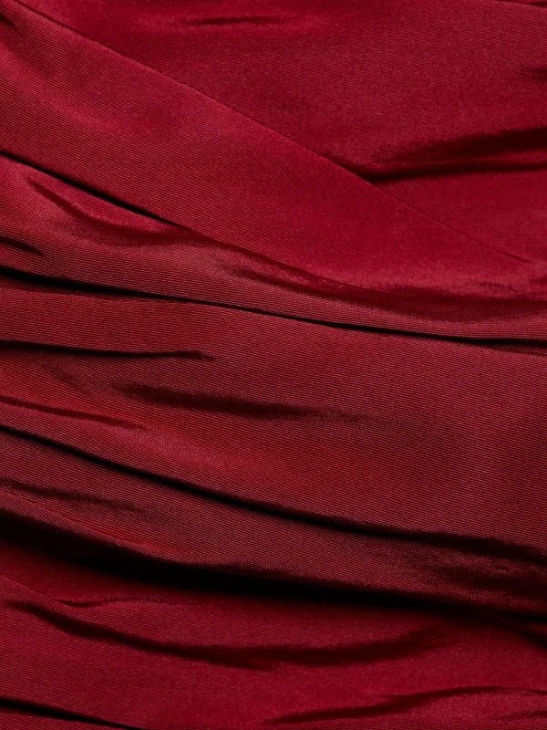 Aliétte Ruched Silk Mini Dress 4