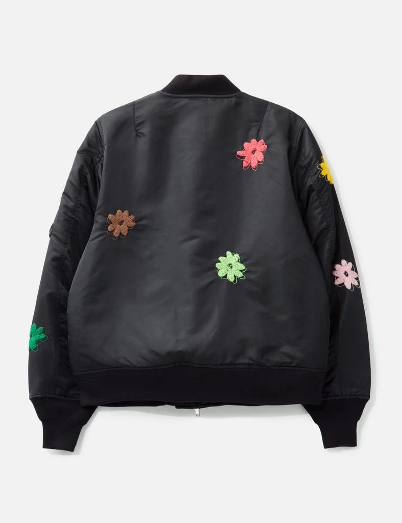 NÒMARHYTHM TEXTILE Flower Embroidery Flight Jacket 2