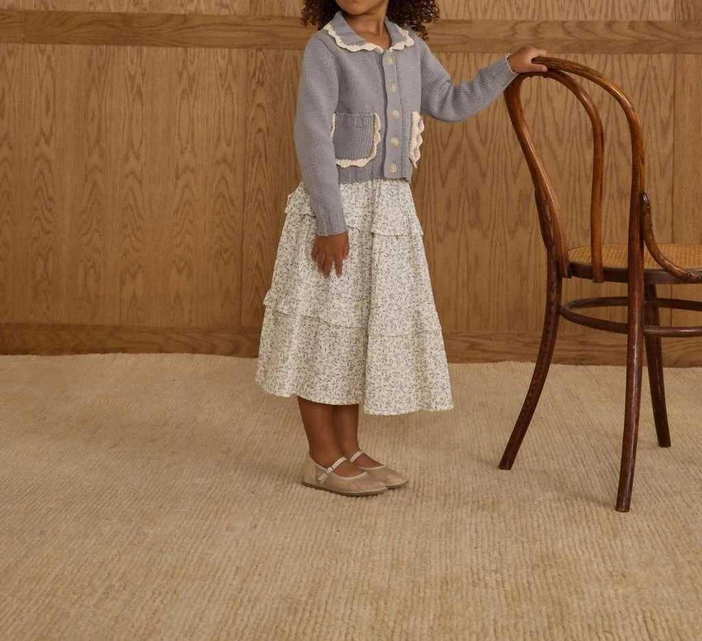 Rylee + Cru Rylee + Cru - Girl
s Ruffled Vines Midi Skirt 2