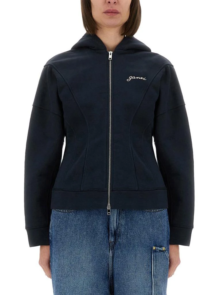 Ganni Ganni Sweatshirt With Logo 1