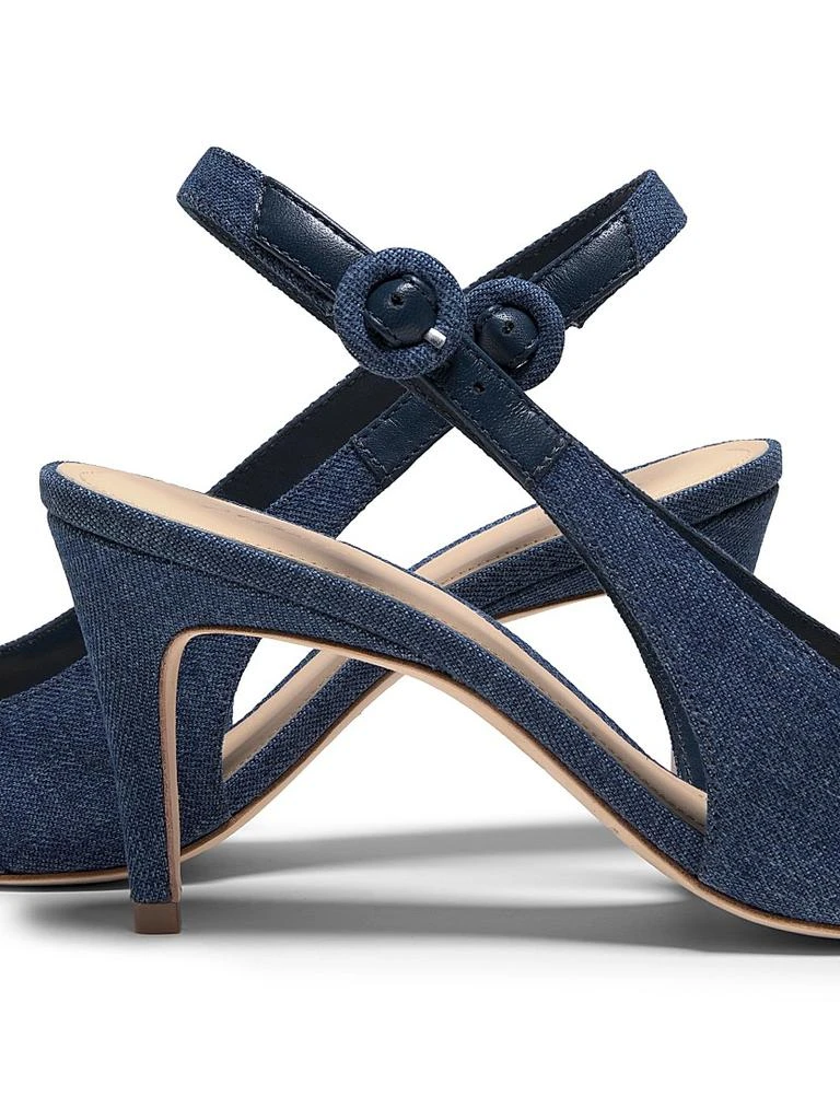 22élevé 75MM Buckle-Accented Denim Pumps 6