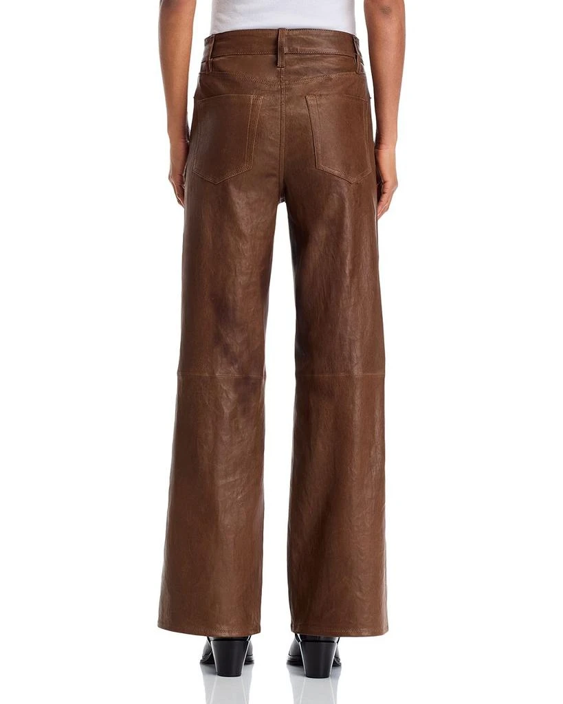 FRAME Leather Wide Leg Palazzo Pants 3