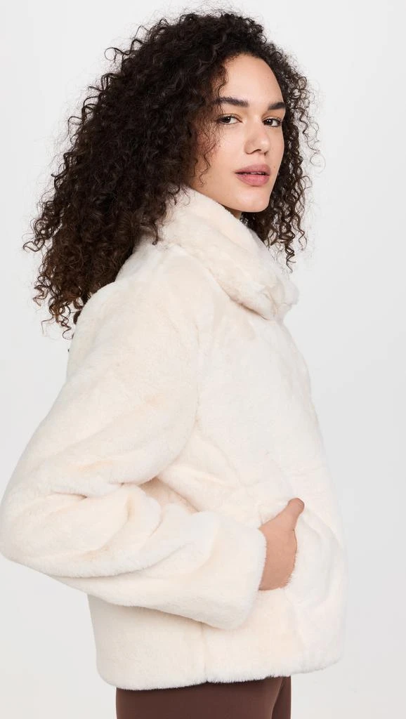 Beyond yoga On The List Faux Fur Jacket 3