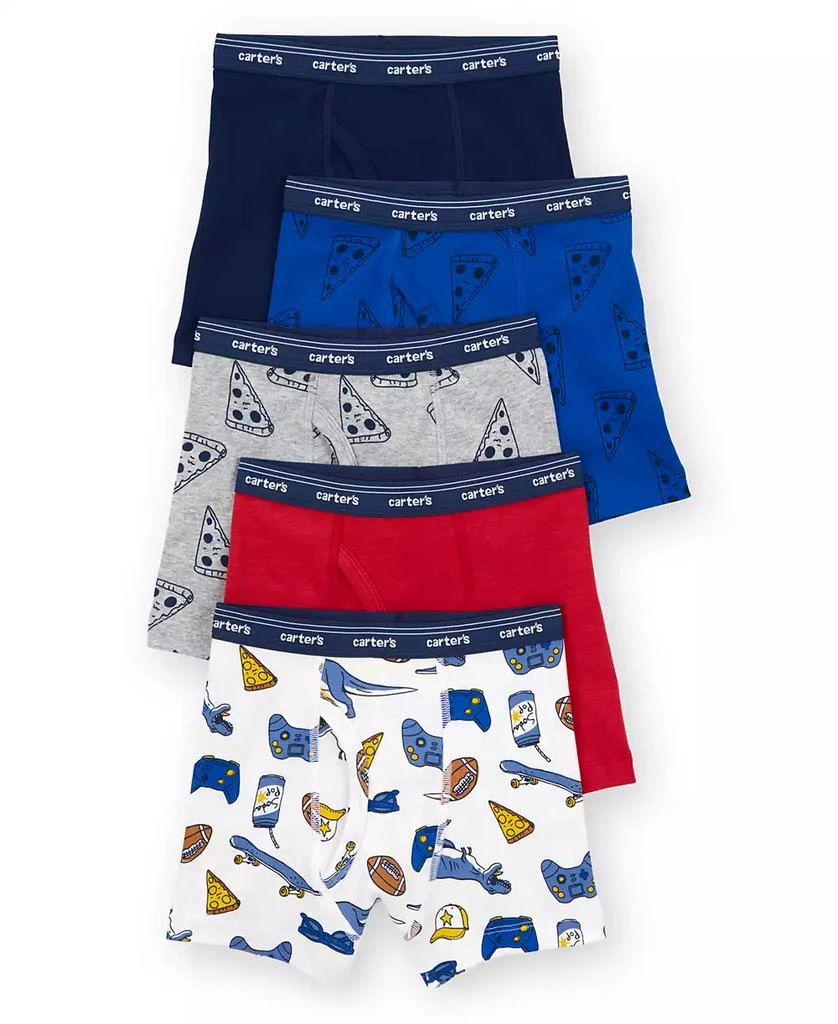 Carter
s Toddler Boys
 Printed Boxer Briefs, 5-Pack Set