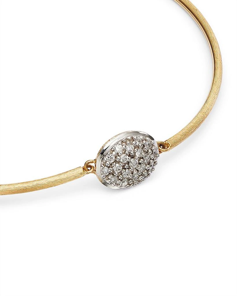 Marco Bicego 18K Two Tone Gold Siviglia Pavé Diamond Bangle Bracelet - 150th Anniversary Exclusive 5