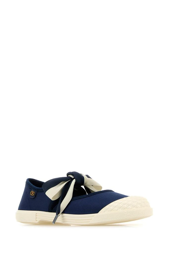 Valentino Navy blue canvas Bay By Bay slip ons 2