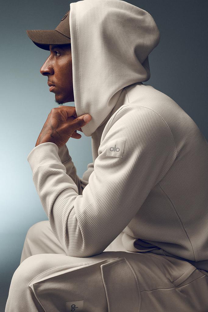 Alo Waffle Lounge Hoodie - Bone