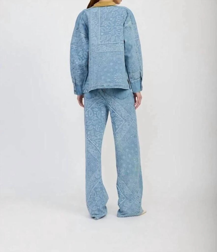 En Saison En Saison - Tarak Long Sleeve Color Block Denim Jacket 3