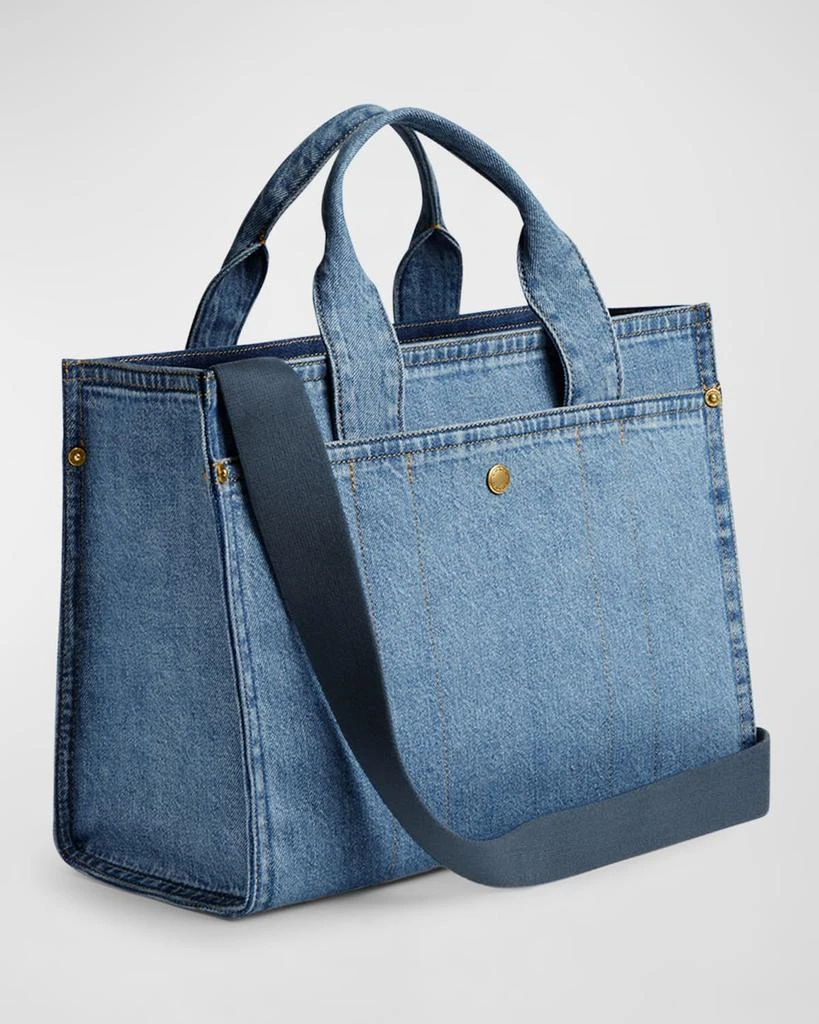 Coach Cargo Denim Box Tote Bag 6