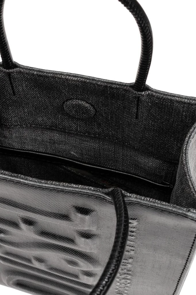 Diesel Diesel DSL 3D Logo-Embossed Top Handle Tote Bag 4