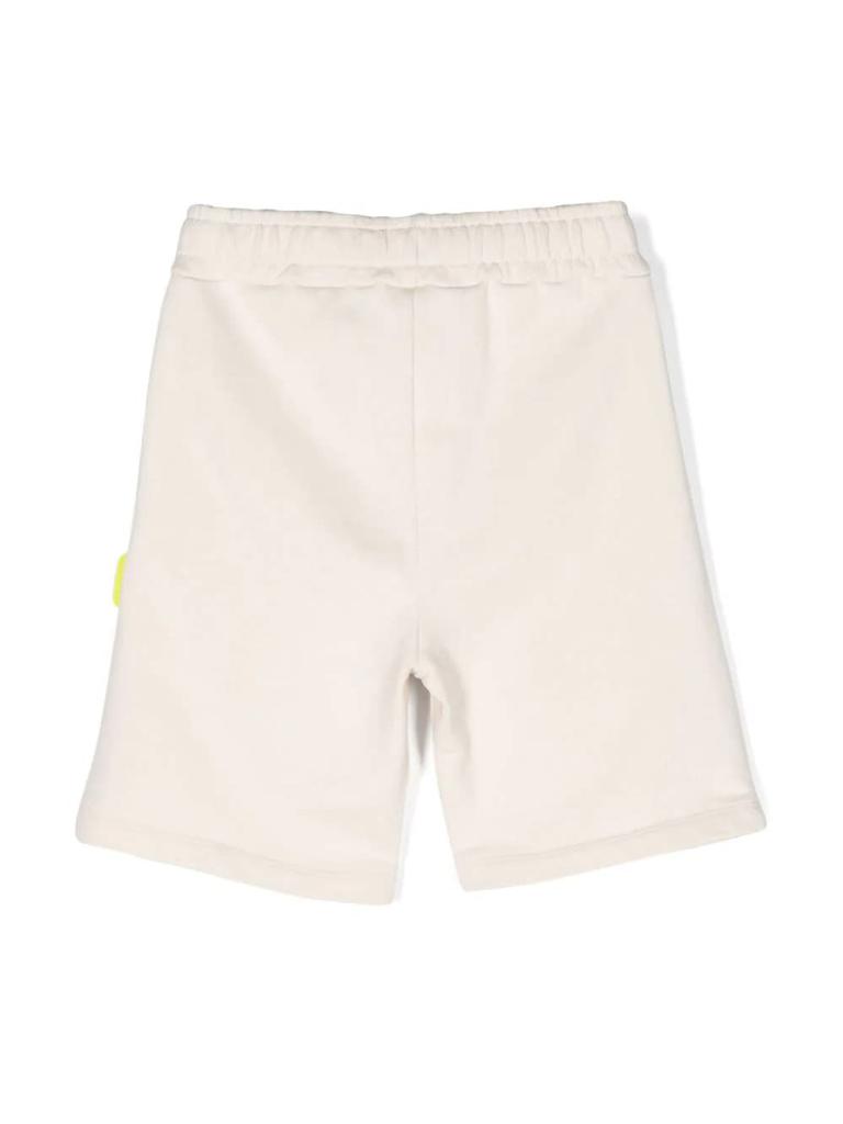 BARROW Beige Cotton Shorts With Logo