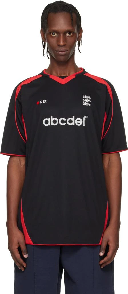 Vetements Black 
Red Alphabet Football Jersey