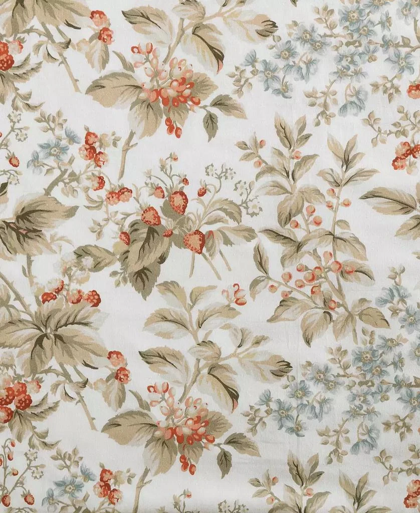 Laura Ashley Bramble Floral Cotton Reversible 3-Piece Comforter Set 9