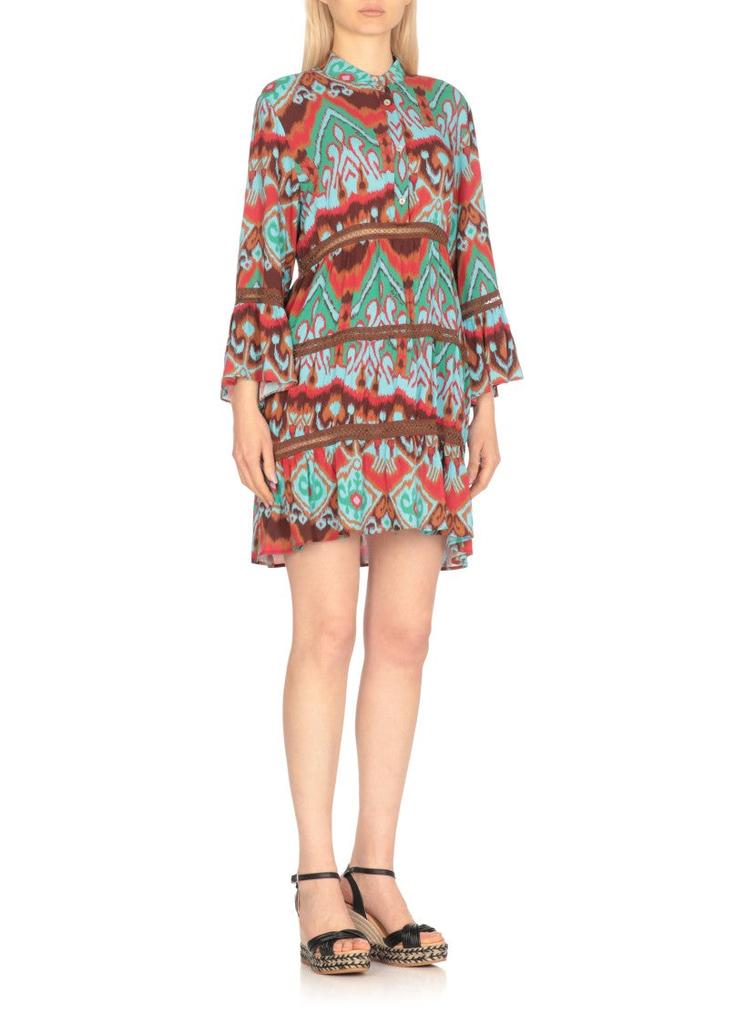 MISS BIKINI Vibrant Multicolor Viscose Dress