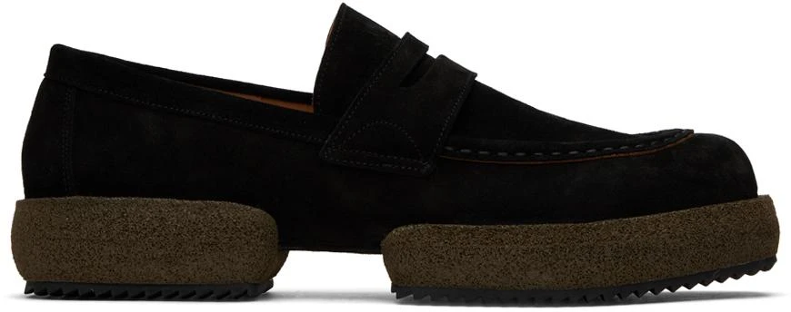 Dries Van Noten Black Platform Loafers 1