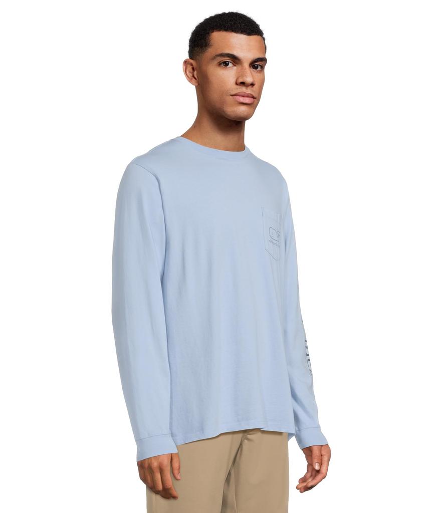Vineyard Vines Long Sleeve Vintage Whale Pocket T-Shirt