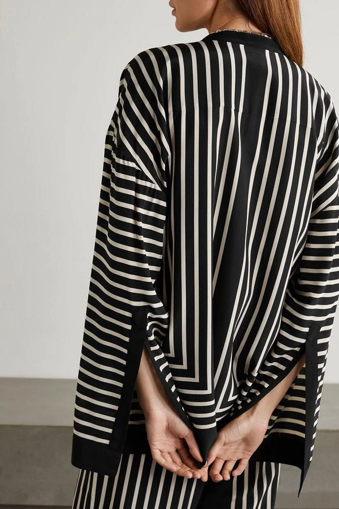 TOTEME Striped silk crepe de chine blouse 3