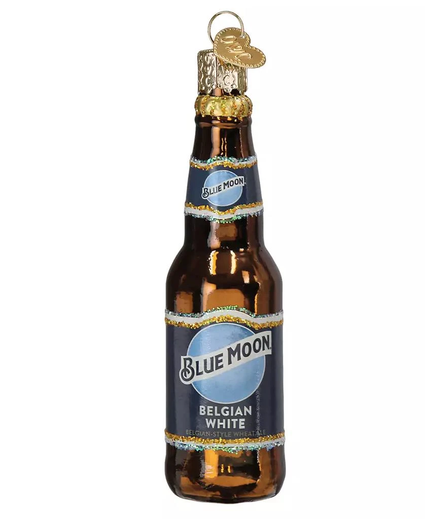 Old World Christmas 4.5" Adult Beverages Blue Moon Beer Bottle Ornament