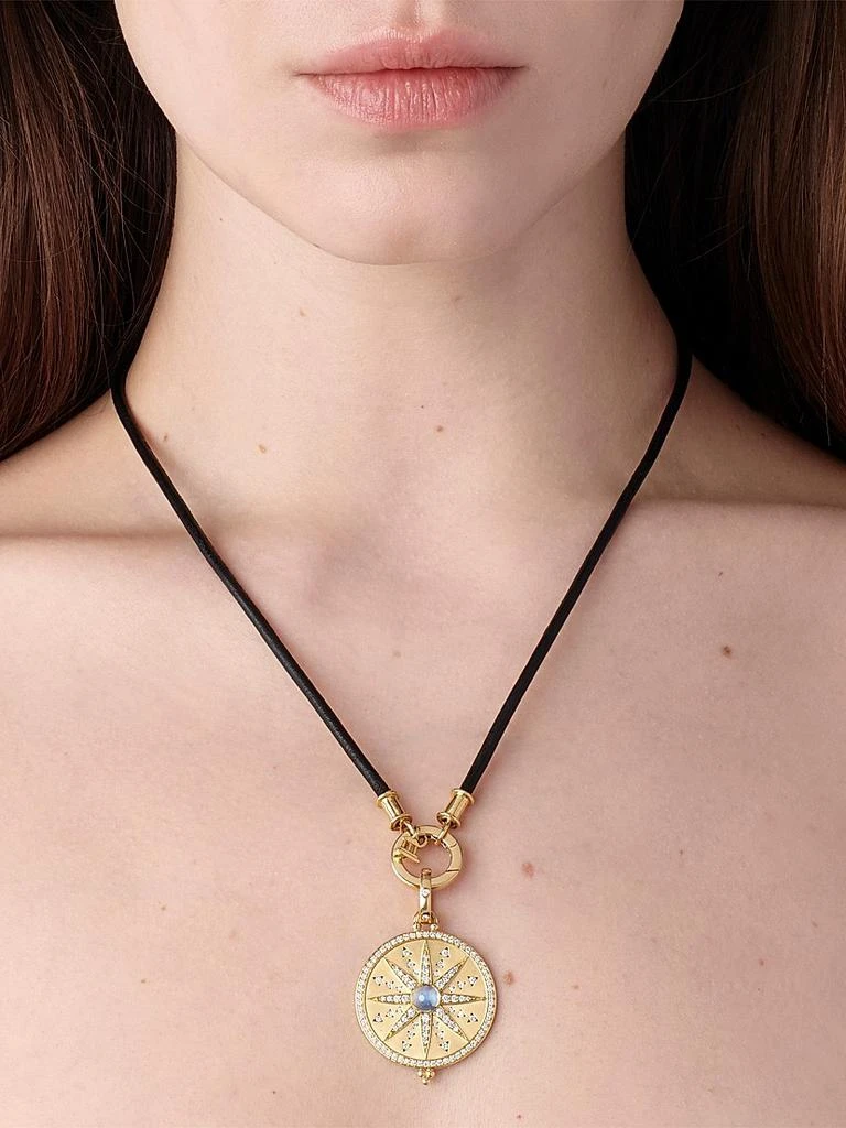 Temple St. Clair Florence86 18K Yellow Gold 
Leather Cord Necklace 3