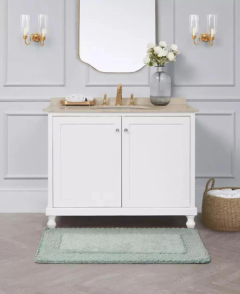 Laura Ashley Cotton Ruffled Bath Rug 7