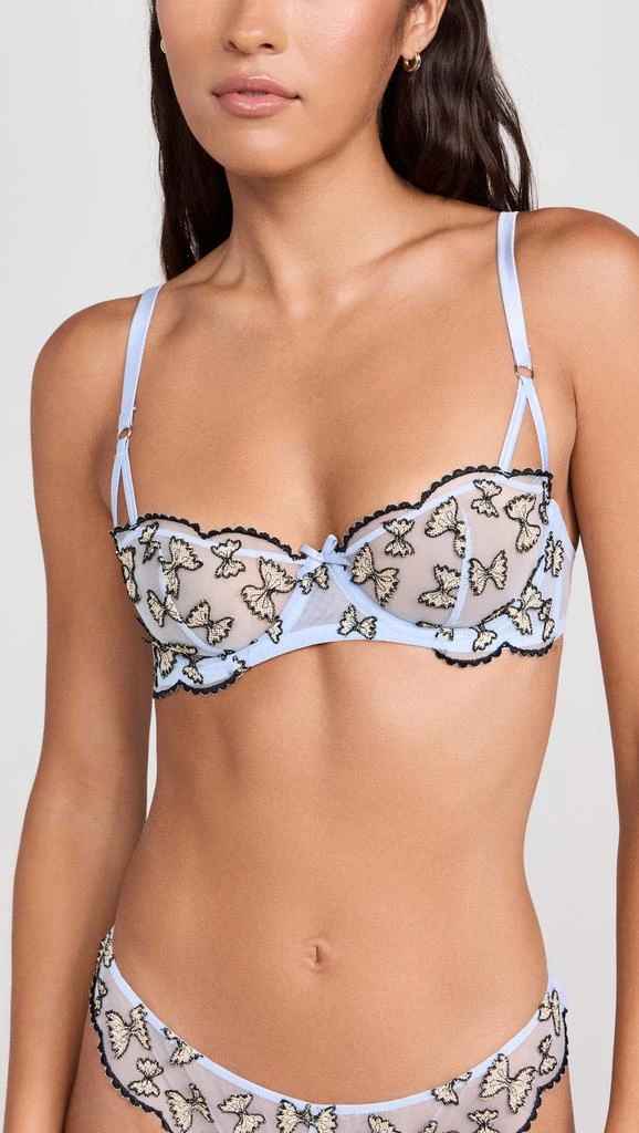 Fleur du Mal Farfalle Embroidery Balconette Bra 1