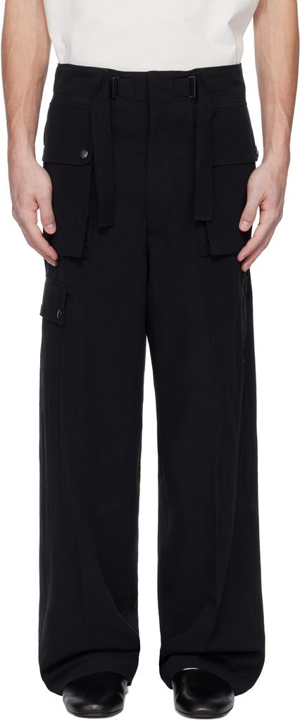 パンツ Auralee SUPER LIGHT WOOL JUMPSUIT BLACK Black Super Light Wool Jumpsuit – On Sale Now with Up to 29% Off