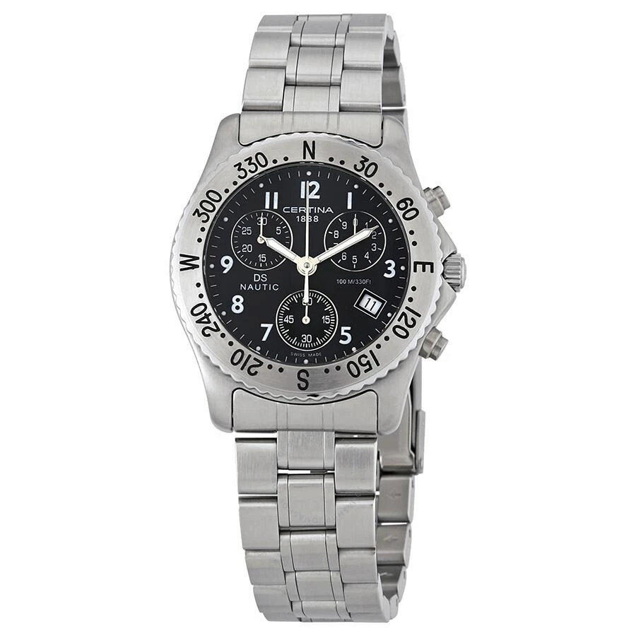 Certina DS Nautic Chronograph Black Dial Men's Watch C542.7118.42.69 1