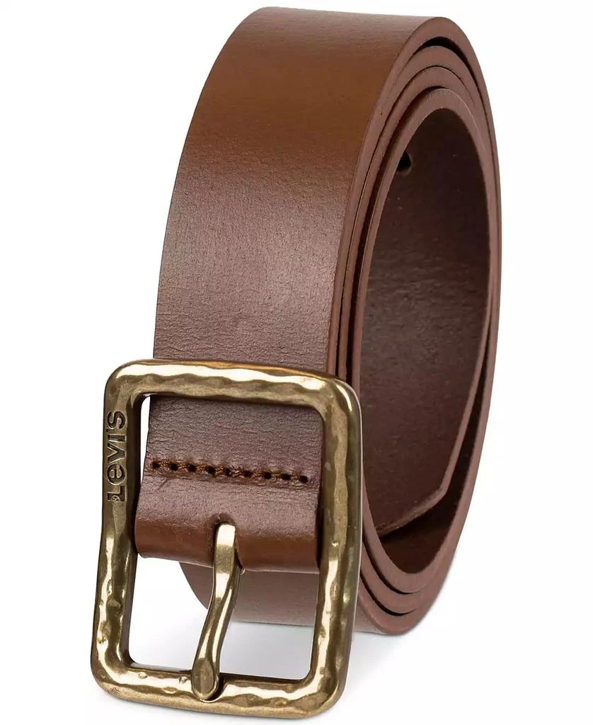 Levi's Women's Hammered Center Bar Buckle Casual Leather Belt 5