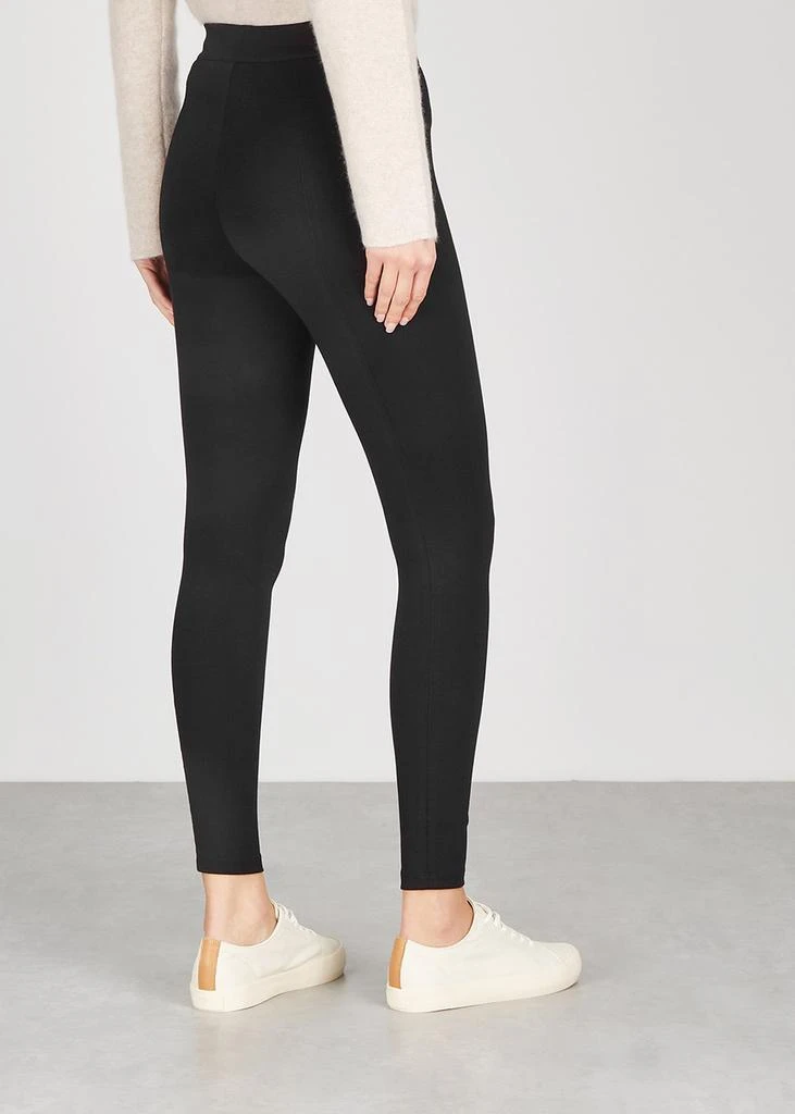 Vince Black cropped stretch-jersey leggings 3