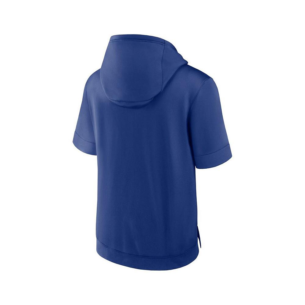 Nike Men's Royal Chicago Cubs Tri Code Lockup Short Sleeve Pullover Hoodie