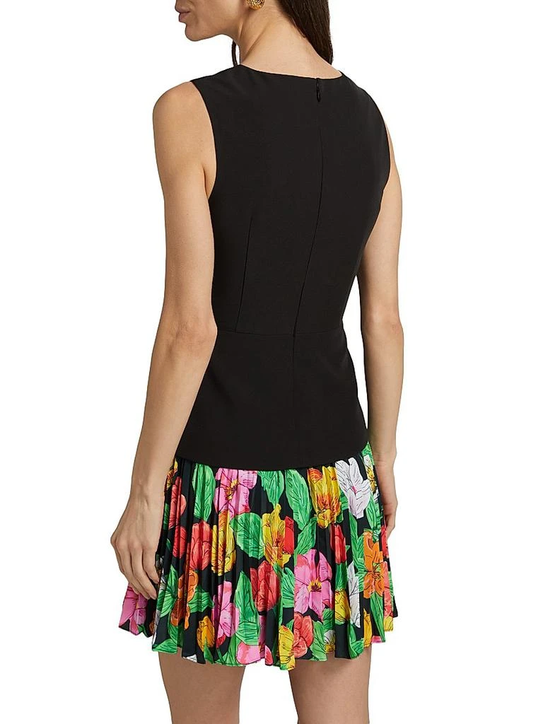 Milly Haddy Tulip Rosette Pleated Minidress 5