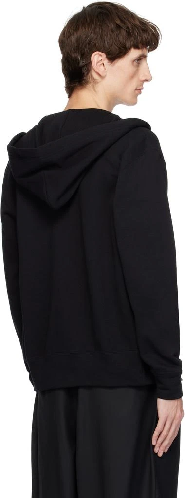 Comme des Garcons Black Zip Red Heart On Back Hoodie 3