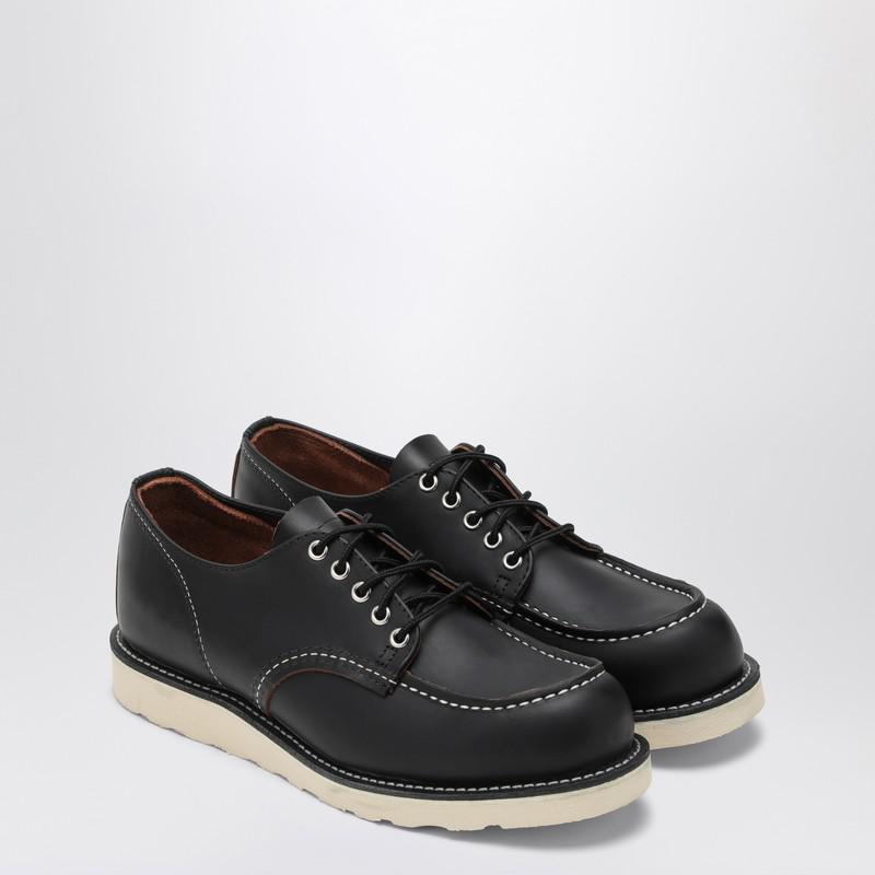 Red Wing 8090 Moc Toe Low black leather lace-up shoes