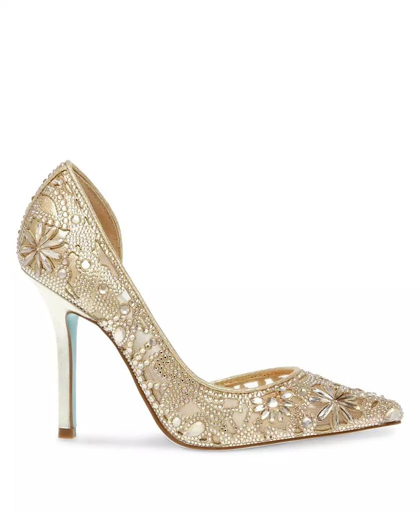 Betsey Johnson Women's Chic Rhinestone Evening Pumps 2
