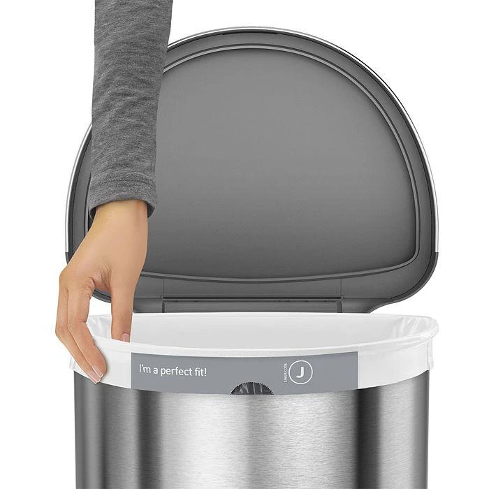 simplehuman 45 Liter Semi-Round Sensor Can 3