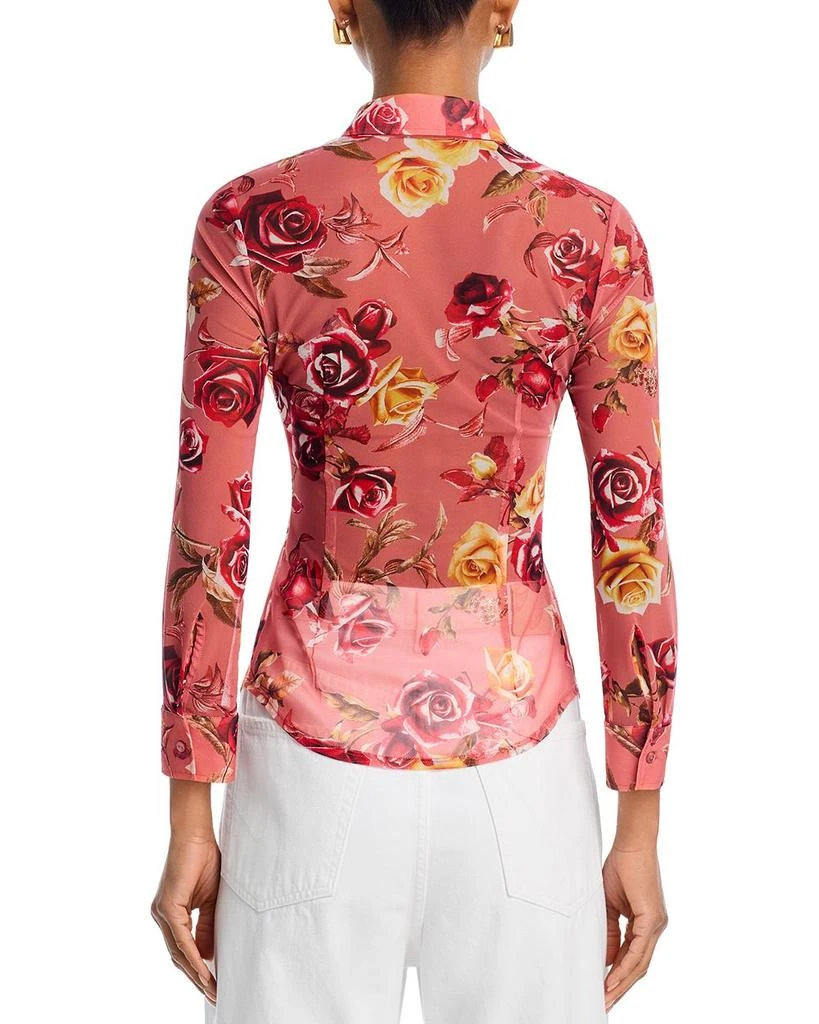 L'Agence Indiana Floral Fitted Long Sleeve Blouse 3