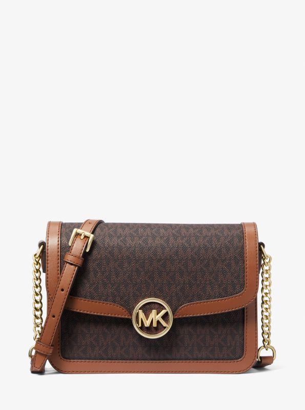 michael_kors Leida Medium Signature Logo Shoulder Bag