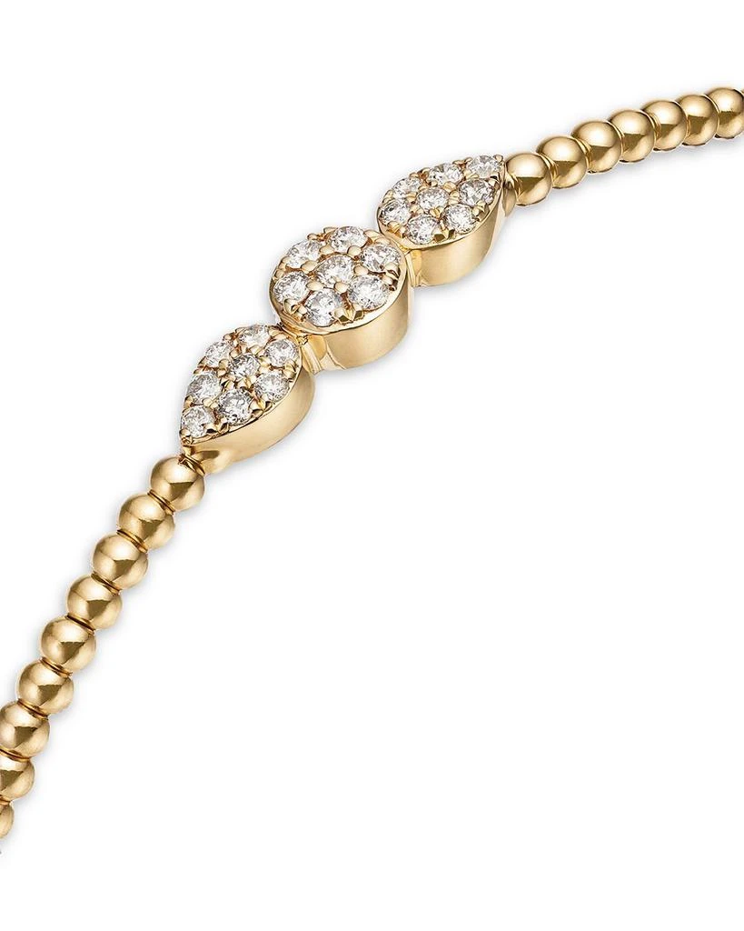 Bloomingdale
s Diamond Triple Cluster Bead Bangle Bracelet in 14K Yellow Gold, 0.40 tcw 4